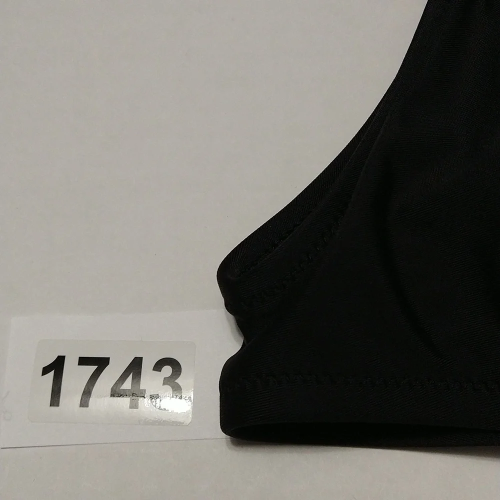 Aerie Deep Black Swim Suit Top Bralette Size XL